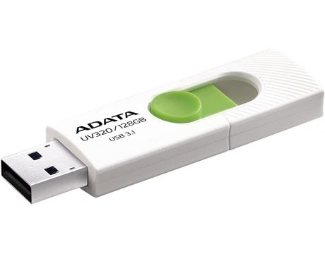 64GB ADATA UV320, бял/зелен на супер цени