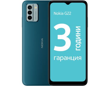 Nokia G22, 4GB, 128GB, Lagoon Blue - мострена бройка на супер цени
