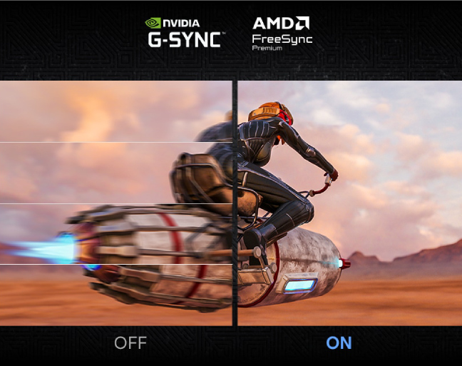 Съвместим с NVIDIA G-Sync