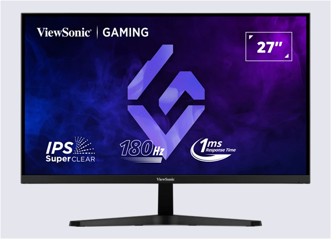 ViewSonic VX27G1-HD е 27-инчов FHD монитор с HDMI и DisplayPort. Той е оборудван и с технология SuperClear® IPS, която осигурява зашеметяващо качество на изображението с брилянтна визуална производителност. Високата честота на опресняване от 180Hz на VX27G1-HD поддържа плавна графика и минимално забавяне.