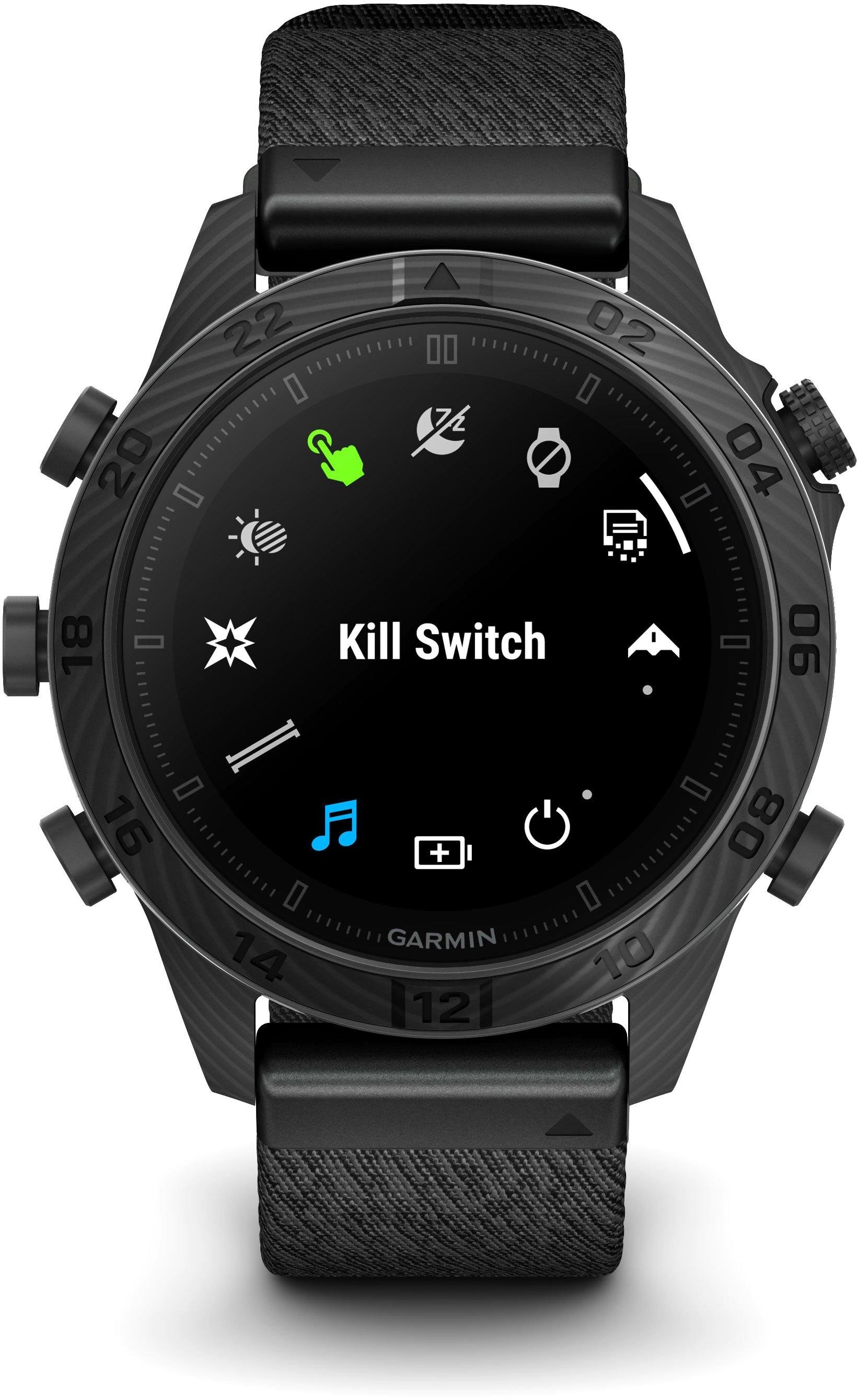 Смарт часовник Garmin MARQ Commander G2 Carbon Edition, 46 мм, черен ...