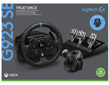 Logitech TRUEFORCE G923 SE, черен на супер цени