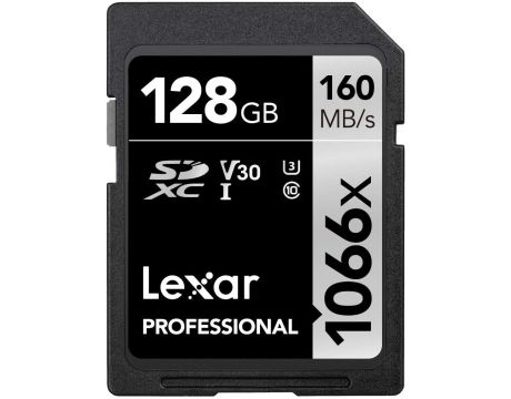 128GB SDXC Lexar 1066x, черен на супер цени
