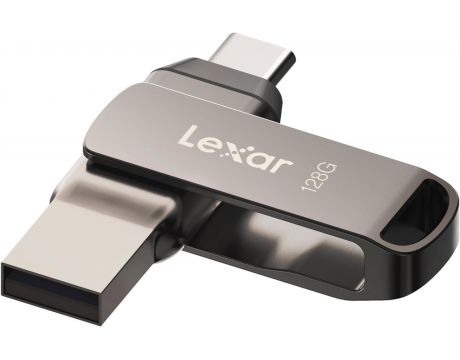 128GB Lexar JumpDrive Dual Drive D400, сив на супер цени