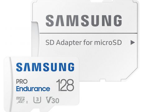 128GB microSDXC Samsung PRO Endurance + SD адаптер на супер цени