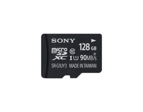 128GB microSDXC Sony + адаптер, черен на супер цени