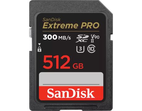 512GB SDXC SanDisk Extreme PRO, черен на супер цени