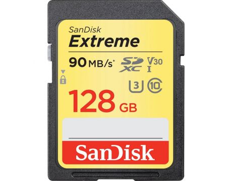 128GB SDXC SanDisk Extreme V30, черен на супер цени