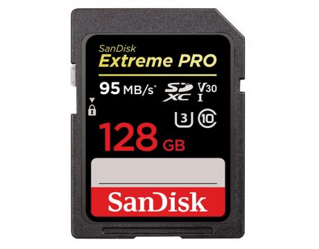 128GB SDXC SanDisk Extreme PRO, черен на супер цени