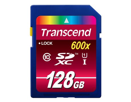 128GB SDXC Transcend TS128GSDXC10U1, син на супер цени