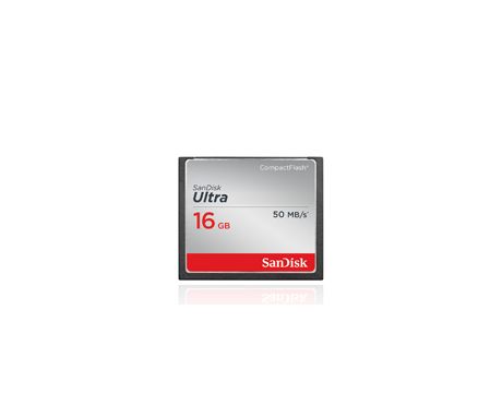 16GB CF SanDisk Ultra, Сребрист на супер цени