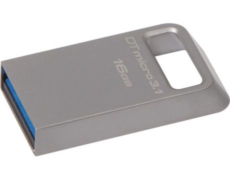 16GB Kingston DataTraveler Micro, сив на супер цени