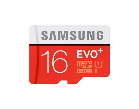 16GB microSDHC Samsung EVO+, Бял / Червен на супер цени