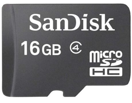 16GB microSDHC SanDisk със SD Adapter, Сив на супер цени
