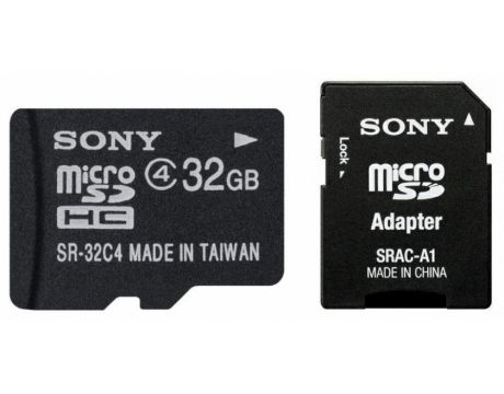 16GB microSDHC Sony + адаптер, черен на супер цени