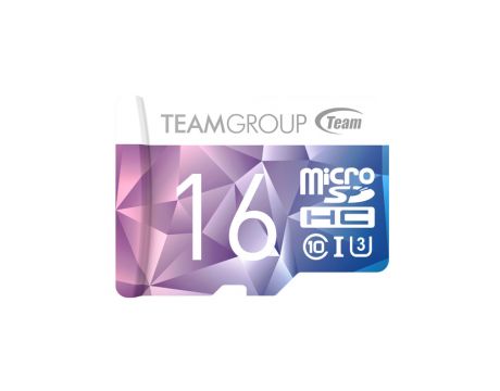 16GB microSDHC Team Group Color Card II, лилав/син на супер цени