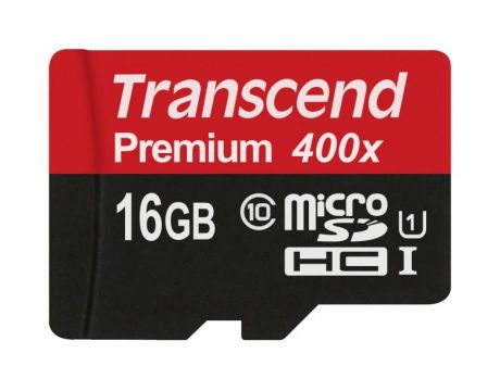 16GB microSDHC Transcend TS16GUSDCU1, черен на супер цени