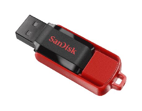 16GB SanDisk Cruzer Switch, Черен/червен на супер цени