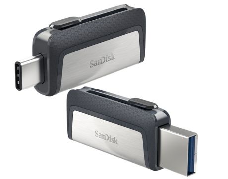 16GB SanDisk Ultra Dual Drive, черен/сребрист на супер цени