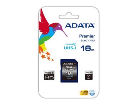 16GB SDHC ADATA, Син на супер цени