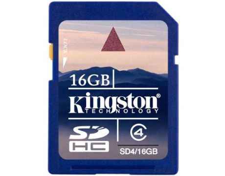 16GB SDHC Kingston, син на супер цени