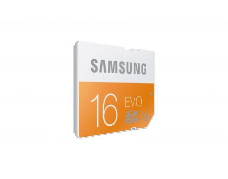 16GB SDHC Samsung EVO, бял / оранжев на супер цени