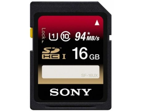 16GB SDHC Sony SF16UX, черен на супер цени