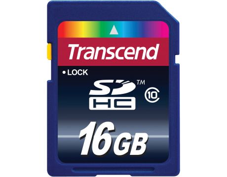 16GB SDHC Transcend, черен на супер цени