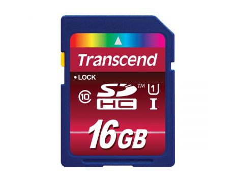 16GB SDHC Transcend TS16GSDHC10U1, син на супер цени