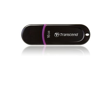 16GB Transcend JetFlash 300, черен/лилав на супер цени