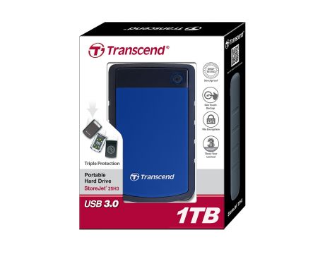 1TB Transcend StoreJet 25H3P на супер цени