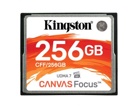256GB CF Kingston Canvas Focus, черен на супер цени