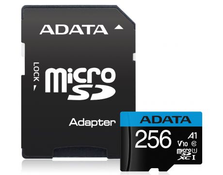256GB microSDXC ADATA Premier + SD адаптер на супер цени