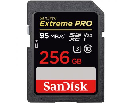 256GB SDXC SanDisk Extreme PRO, черен на супер цени