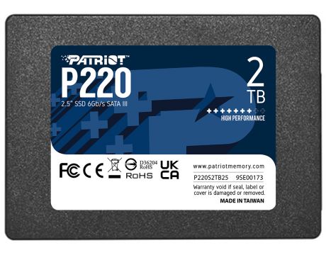 2TB SSD Patriot P220 на супер цени