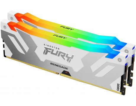 2x16GB DDR5 8000 Kingston Fury Renegade White RGB XMP на супер цени