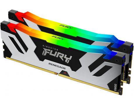2x32GB DDR5 6000 Kingston Fury Renegade Silver RGB на супер цени