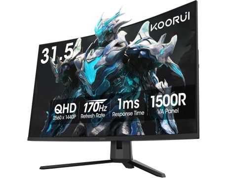 31.5" KOORUI 32E6QC на супер цени