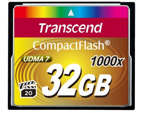 32GB CF Transcend TS32GCF1000, черен на супер цени