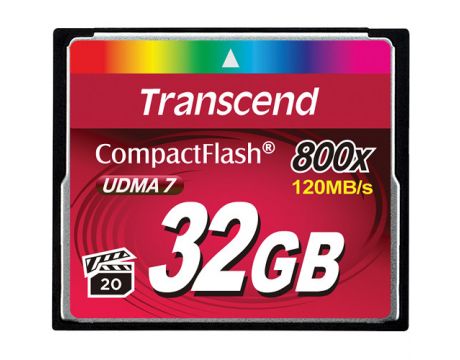 32GB CF Transcend TS32GCF800, черен на супер цени