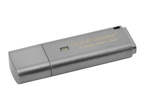 32GB Kingston DataTraveler Locker+ G3, сив на супер цени