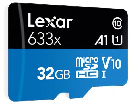 32GB microSDHC Lexar 633x, черен/син на супер цени