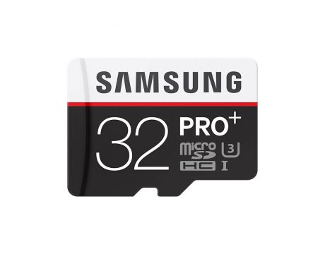 32GB microSDHC Samsung PRO+ с SD Adapter, Бял / Черен на супер цени