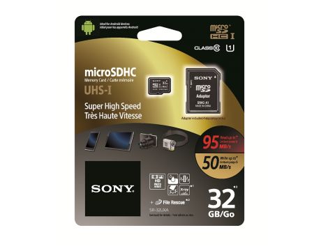 32GB microSDHC Sony SR32UXA, черен на супер цени