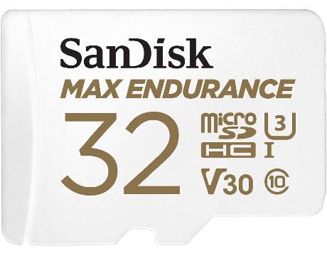 32GB microSDHC SanDisk Max Endurance + SD адаптер на супер цени