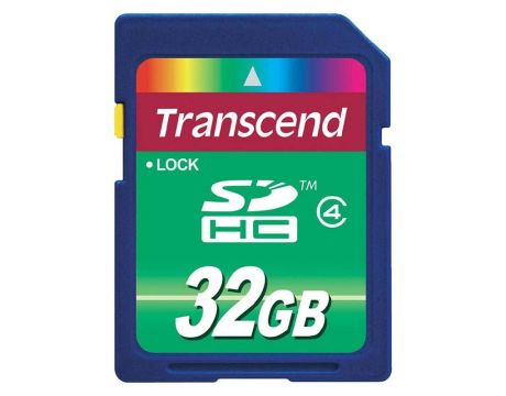 32GB SDHC Transcend TS32GSDHC4, син на супер цени