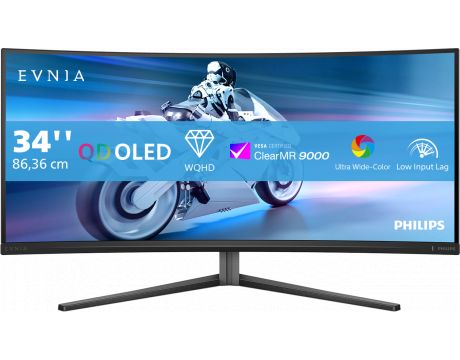 34" Philips Evnia 6000 34M2C6500 на супер цени