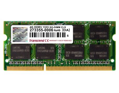 4GB DDR3 1333 Transcend на супер цени