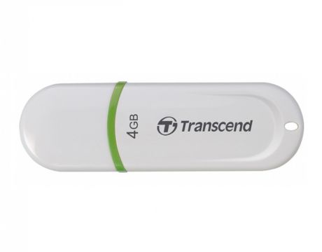 4GB Transcend JETFLASH 330, бял / зелен на супер цени