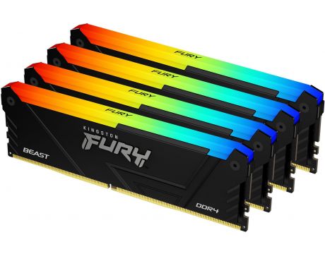 4x32GB DDR4 3200 Kingston FURY Beast RGB Intel XMP на супер цени